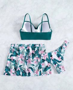 مایو دامنی سبز کد 1000