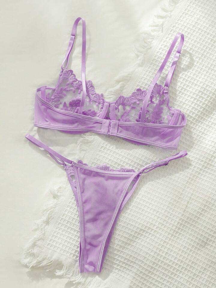 ست لباس زیر دانتل کد 308