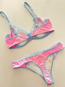 ست لباس زیر صورتی کد 331