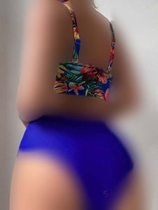 مایو آبی فاق بلند کد 808