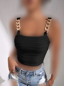 کراپ تاپ مشکی کد 719