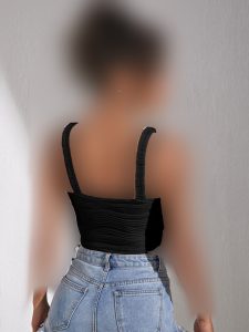 کراپ تاپ مشکی کد 719