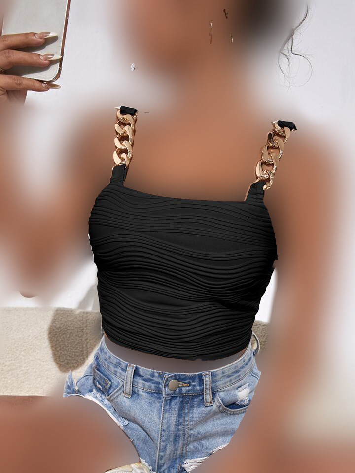 کراپ تاپ مشکی کد 719