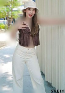 کراپ تاپ قهوه ای کد 721