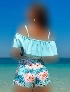 مایو دو تیکه پادار کد 875