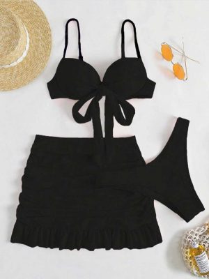 مایو 3 تیکه دامنی کد 1006