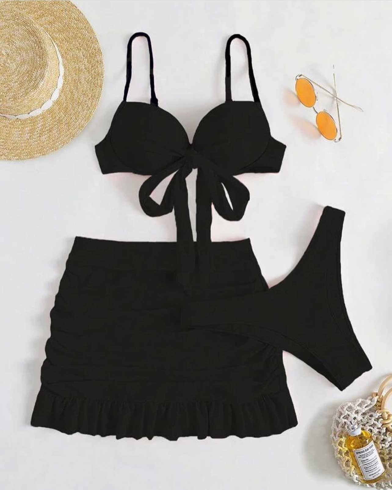 مایو 3 تیکه دامنی کد 1006