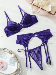 ست لباس زیر بنفش کد 338