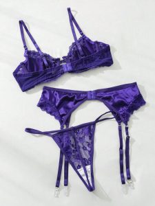 ست لباس زیر بنفش کد 338