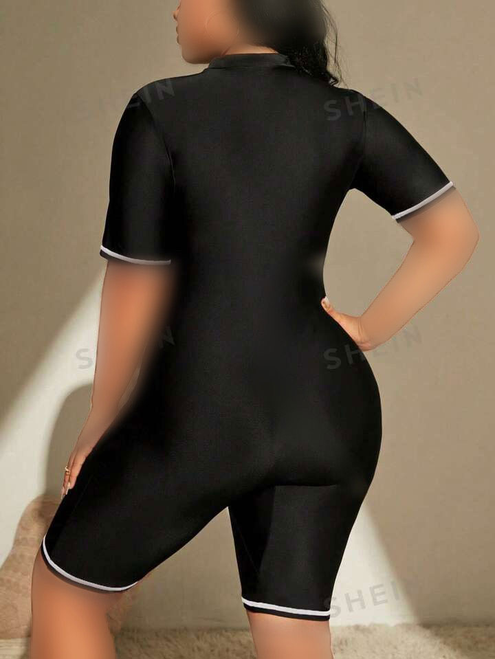 مایو نیمه پوشیده سایز بزرگ کد 1114