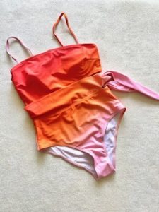 مایو یک تیکه نارنجی بارومایویی کد 676