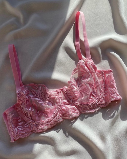 لباس زیر توری صورتی کد 341