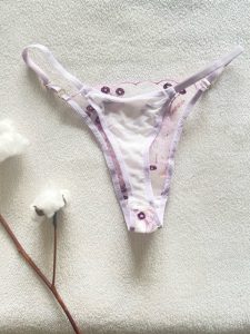 ست شورت و سوتین توری بنفش کد 347