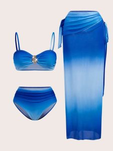 مایو نیمه فاق بلند بالاتنه L پایین تنه M کد 889