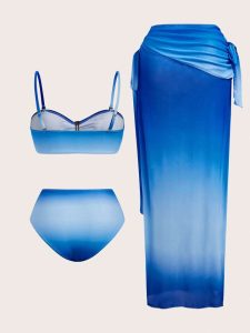 مایو نیمه فاق بلند بالاتنه L پایین تنه M کد 889