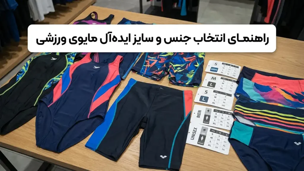 مایو مناسب استایل اسپرت: راهنمای جامع انتخاب و خرید راهنمای انتخاب جنس و سایز ایدهآل مایو ورزشی
