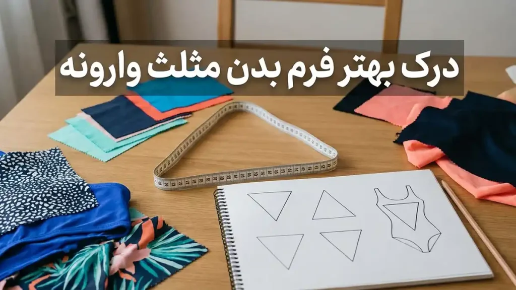 مایو مناسب بدن مثلث وارونه: راهنمای جامع انتخاب فهم بهتر فرم بدن مثلث وارونه