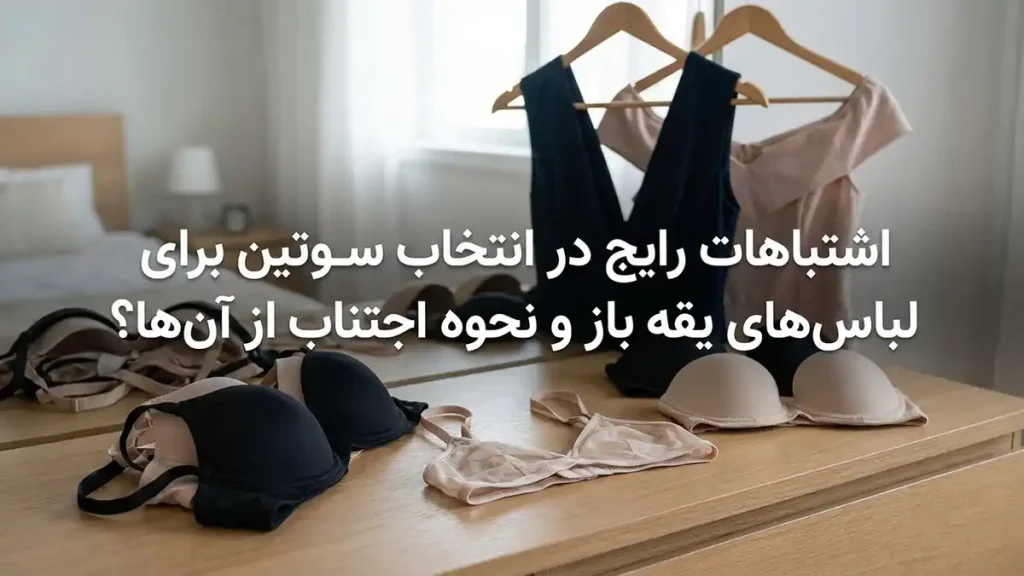 بهترین مدل سوتین برای لباس یقه باز اشتباهات رایج در انتخاب سوتین یقه باز و چگونه از آنها پرهیز کنیم؟