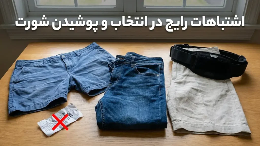 چطور شورت مناسب انتخاب کنیم: راهنمای جامع و کاربردی اشتباهات رایج در انتخاب و پوشیدن شورت