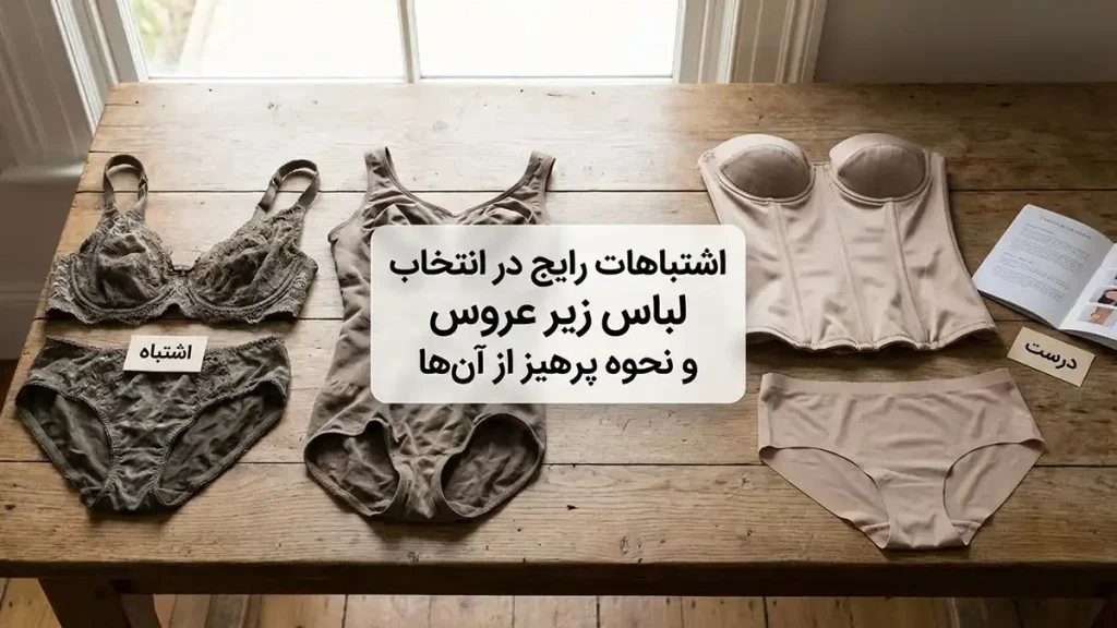 راهنمای جامع انتخاب لباس زیر مناسب لباس عروس اشتباهات رایج در انتخاب لباس زیر عروس و نحوه پرهیز از آنها