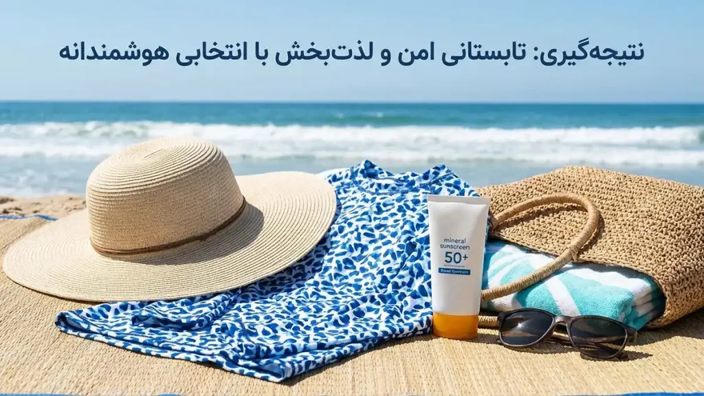 مایو مناسب پوستی که زود میسوزه: راهنمای جامع نتیجهگیری: تابستانی امن و لذتبخش با انتخابی هوشمندانه