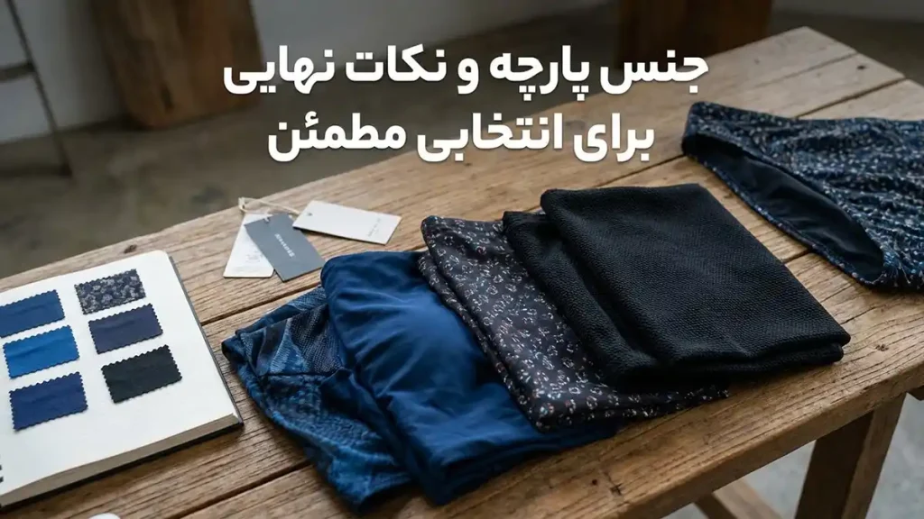 مایو مناسب اندام گلابی شکل: راهنمای کامل انتخاب جنس پارچه و نکات نهایی برای انتخابی مطمئن