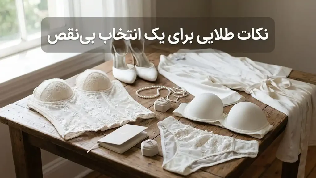 راهنمای جامع انتخاب لباس زیر مناسب لباس عروس نکات طلایی برای یک انتخاب بینقص