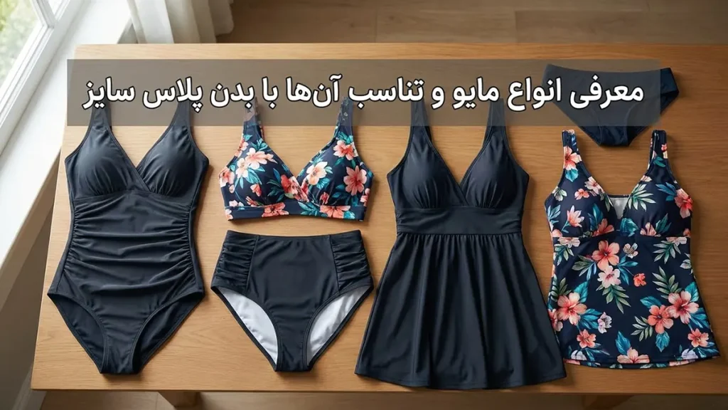 راهنمای انتخاب مایو برای بدن پلاس سایز: راحتی و استایل معرفی انواع مایو و تناسب آنها با بدن پلاس سایز