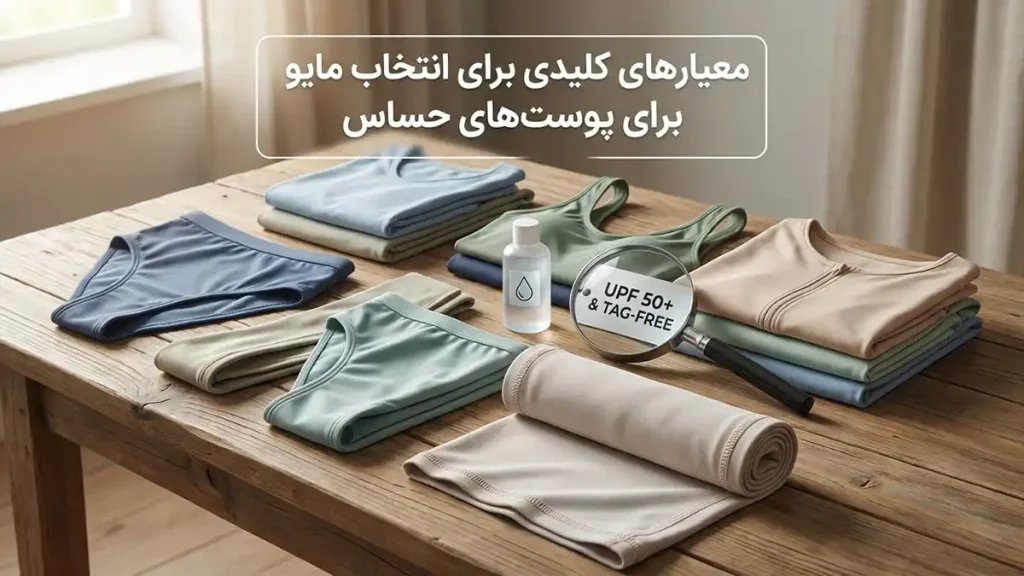 مایو مناسب پوستهای آسیبپذیر معیارهای کلیدی برای انتخاب مایو مناسب پوست آسیبپذیر