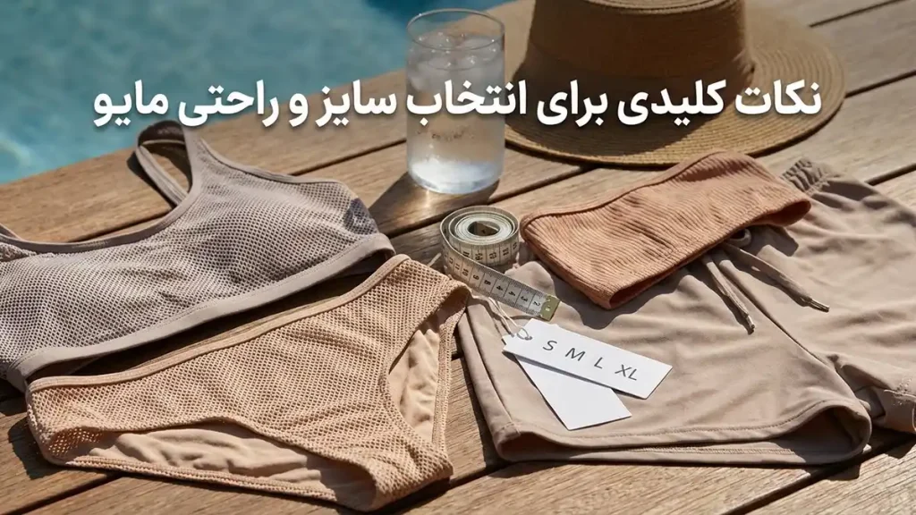 مایو مناسب تابستانهای گرم و مرطوب: راهنمای جامع انتخاب نکات کلیدی در انتخاب سایز و راحتی مایو