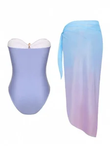 مایو پری دریایی یک تیکه با رومایویی دامنی کد 678