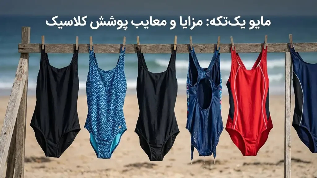 مقایسه مایو یکتکه و دوتکه: راهنمای جامع انتخاب هوشمندانه مایو یکتکه: مزایا و معایب پوشش کلاسیک