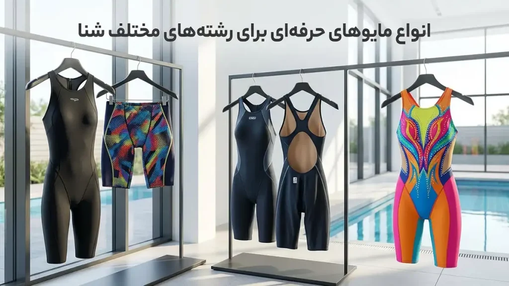 مایو مناسب شنا حرفهای: راهنمای جامع انتخاب و نگهداری انواع مایوهای حرفهای برای رشتههای مختلف شنا