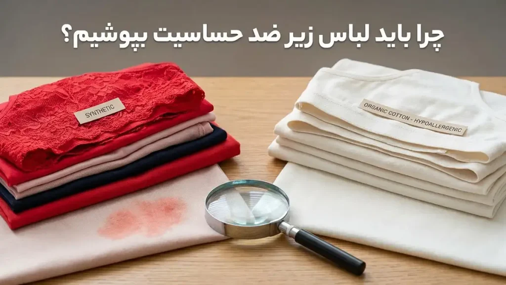 لباس زیر ضد حساسیت: راهنمای جامع برای سلامت پوست چرا باید لباس زیر ضد حساسیت بپوشیم؟