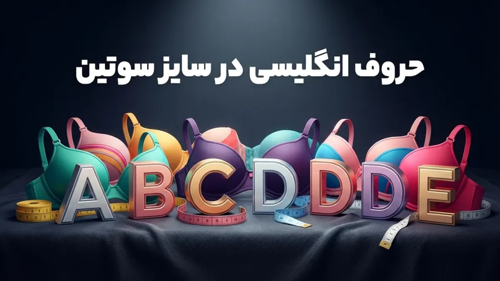 حروف انگلیسی در سایز سوتین