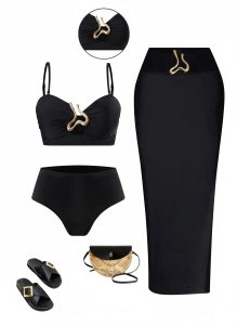 مایو سه تکه از سایز کوچک تا بزرگ کد 545