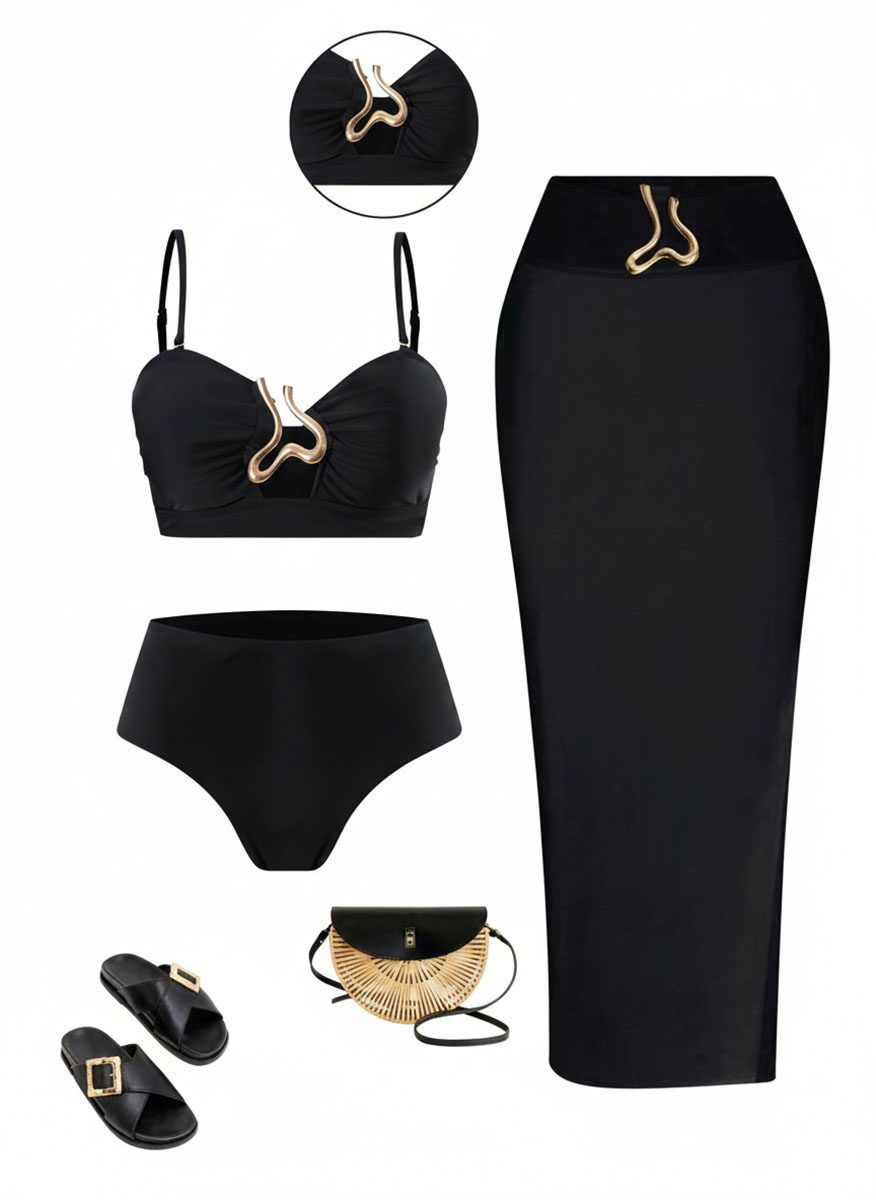 مایو سه تکه از سایز کوچک تا بزرگ کد 545