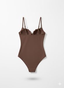 مایو کاپ صدفی قهوهای کد ۶۹۳