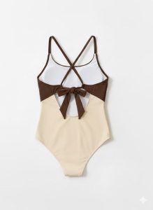 مایو یک تیکه کرم قهوهای کد ۶۹۲