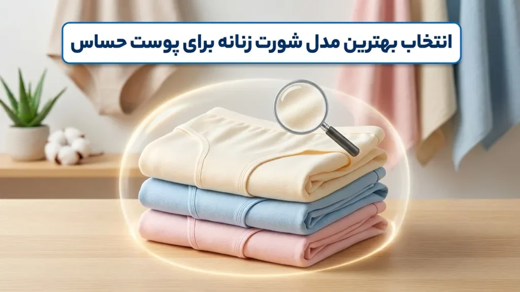 راهنمای جامع انتخاب بهترین مدل شورت برای پوست حساس: آرامش و سلامتی از آن شماست