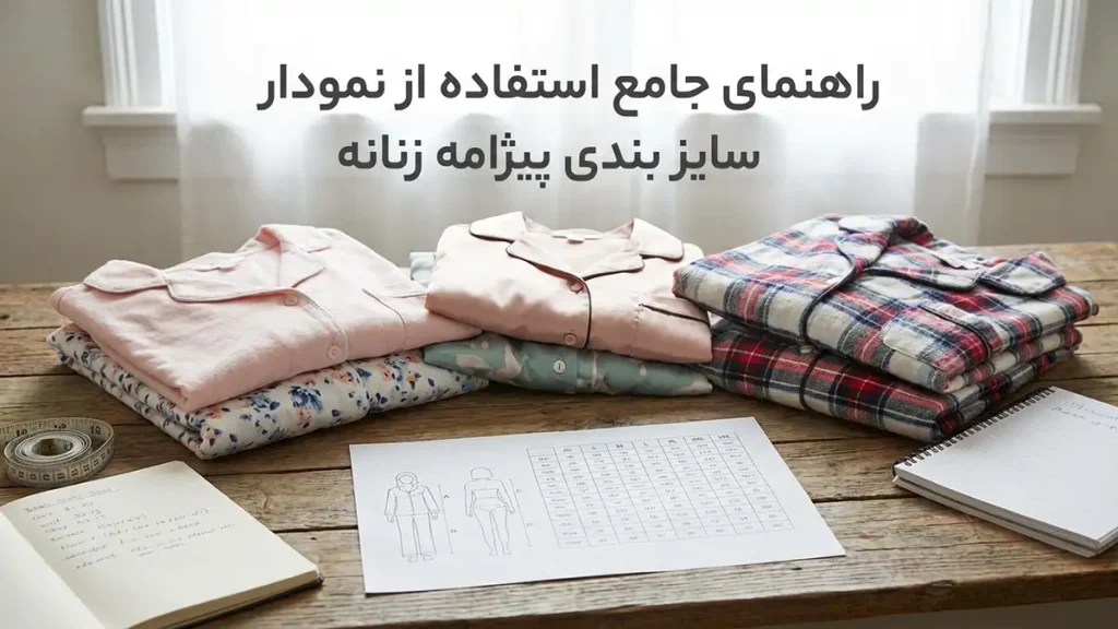 چطور لباس خواب رو اندازه مناسب انتخاب کنیم: راهنمای جامع راحتی و کیفیت خواب راهنمای جامع استفاده از جدول سایزبندی لباس خواب