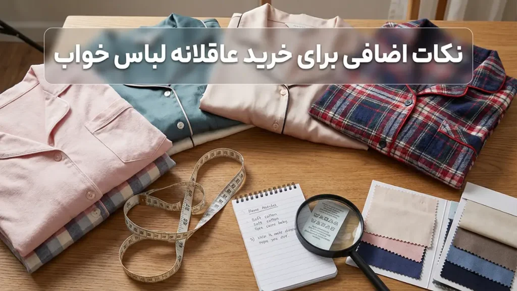 چطور سایز لباس خواب رو انتخاب کنیم نکات تکمیلی برای خرید هوشمندانه لباس خواب