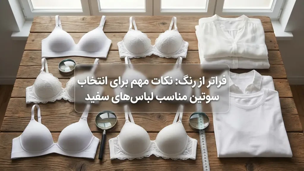 بهترین رنگ سوتین برای لباس سفید: کشف راز نامرئی بودن فراتر از رنگ: نکات مهم در انتخاب سوتین مناسب لباس سفید