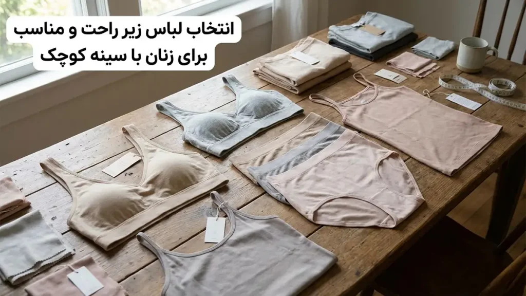 فراتر از سوتین: انتخاب لباس خواب و راحتی برای سینه‌های کوچک
