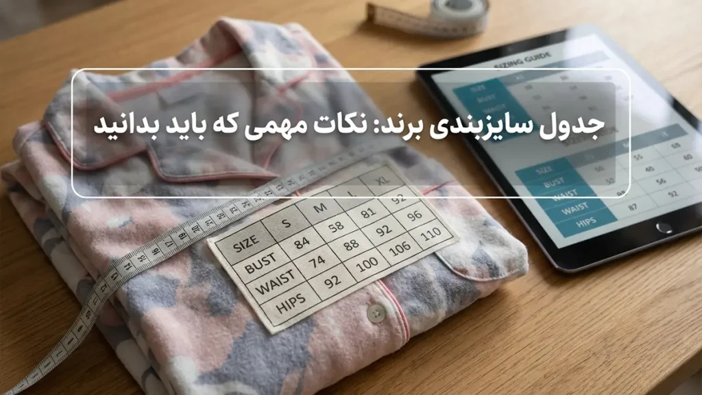 چطور سایز لباس خواب رو انتخاب کنیم جدول سایزبندی برندها: نکات مهمی که باید بدانید