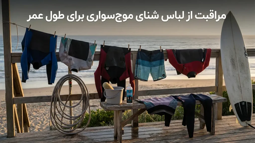 مایو مناسب موجسواری: راهنمای جامع انتخاب و نگهداری مراقبت از مایو موجسواری برای افزایش طول عمر