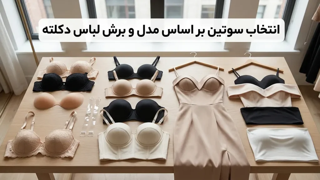 چطور سوتین مناسب لباسهای بدون بند انتخاب کنیم انتخاب سوتین بر اساس مدل و برش لباس بدون بند شما