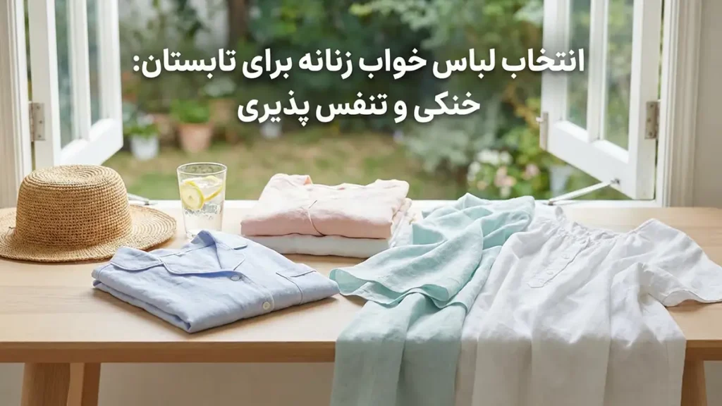 چطور لباس خواب رو با فصل هماهنگ انتخاب کنیم؟ انتخاب لباس خواب برای تابستان: خنکی و تنفسپذیری