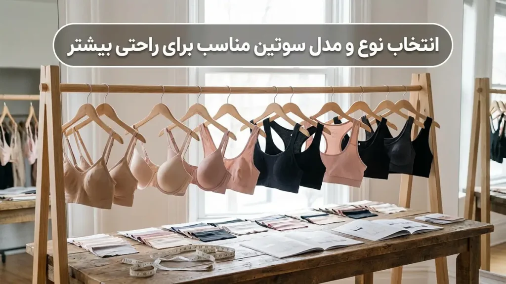 چطور سوتین را بدون فشار انتخاب کنیم؟ راهنمای جامع راحتی و سلامت انتخاب جنس و مدل سوتین مناسب برای راحتی بیشتر