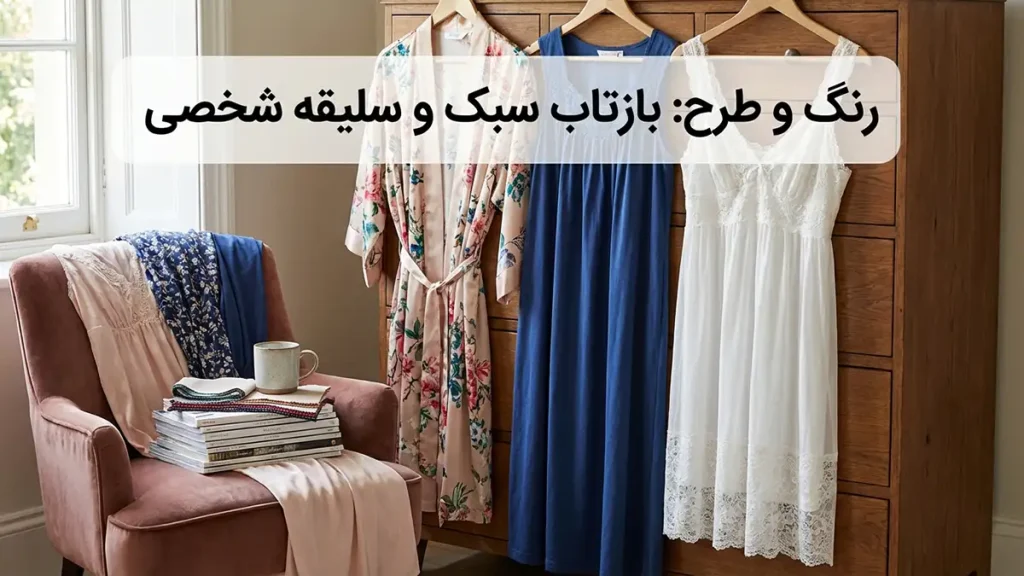 چطور لباس خواب بلند مناسب انتخاب کنیم: راهنمای جامع و کاربردی رنگ و طرح: بازتاب استایل و سلیقه شخصی